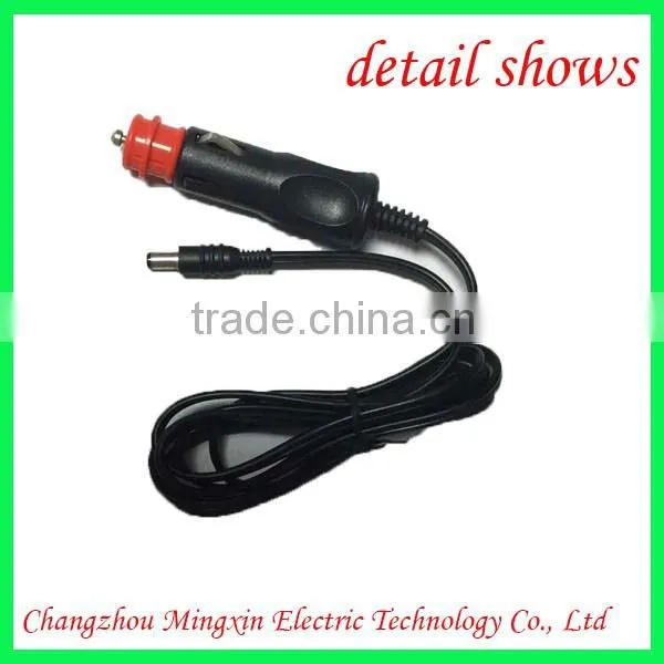 Hot sell universal 12v car cigarette lighter with cable led light socket car adapter plug