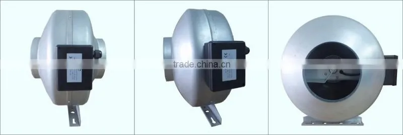 6 inch high efficiency inline fan with 2016 new design housing