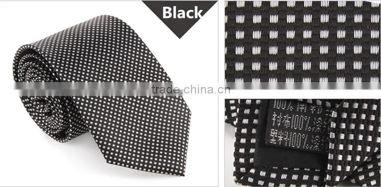 Men black business tie dot formal necktie from china