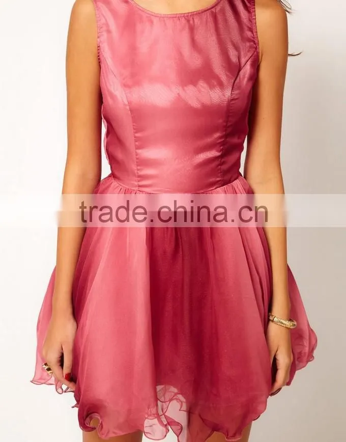 Party Wear High Quality Puffy Back Open Design Princess Dress up