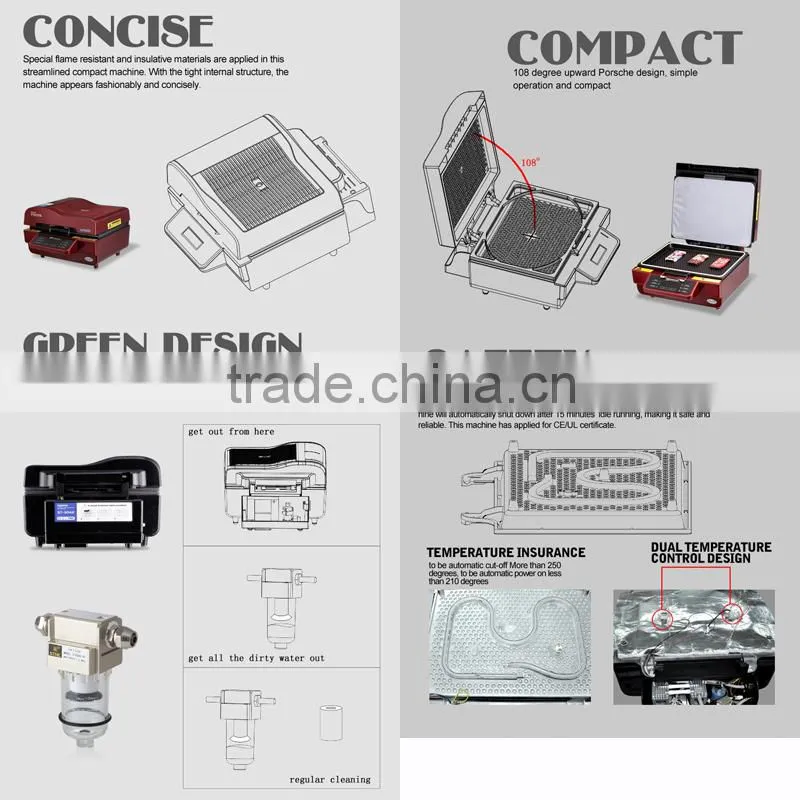 Sunmeta original Manufacturer Hot Selling CE Proved 3D Sublimation Machine ST-3042