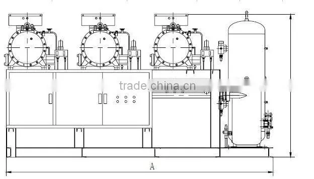 Middle Temperature Screw Compressor Racks(With Hanbell Screw Compressor)