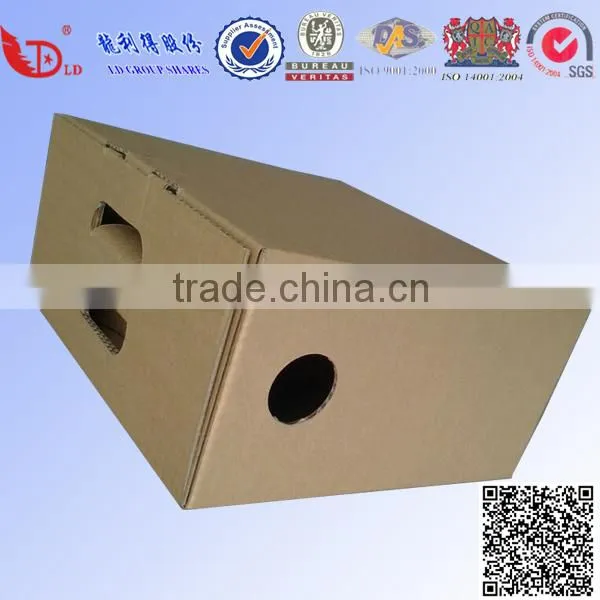 Water -Proof,Recycle Eco-friendly Paper Material Carton Box Corrugated box With Handle