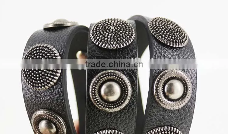 Women's Fashion flowermetal studded jeans belt with shiny rhinestone accessories in Chinese factory