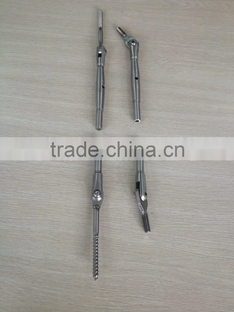 stairs handrail railing cable deck stainless steel railing wire rope fastener