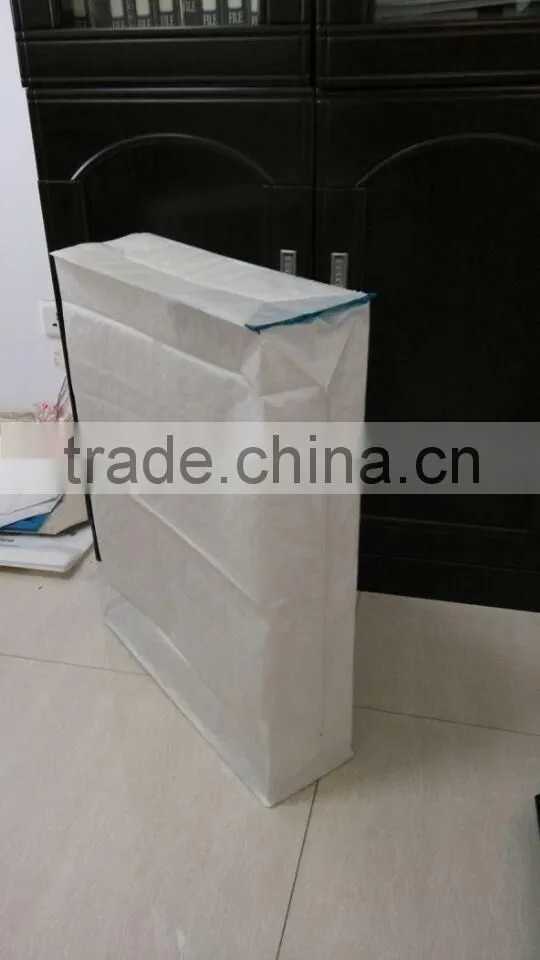 Square bottom pp woven bag with valve port