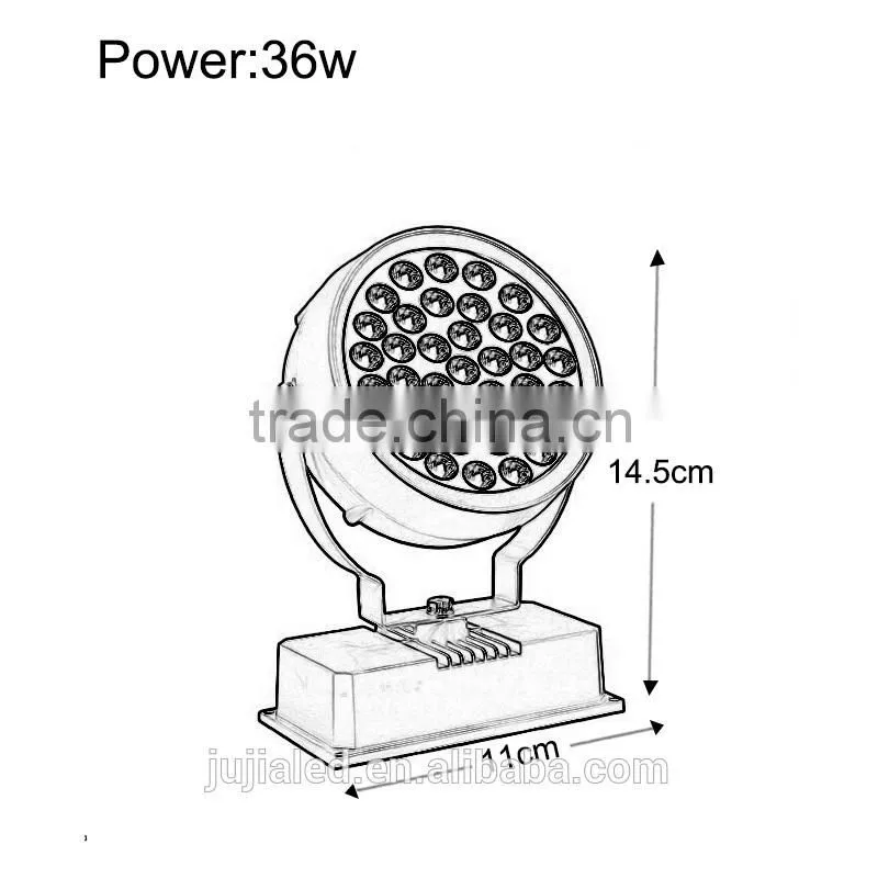 18watt Multi Color LED Flood Llight 12V IP65 Waterpoof