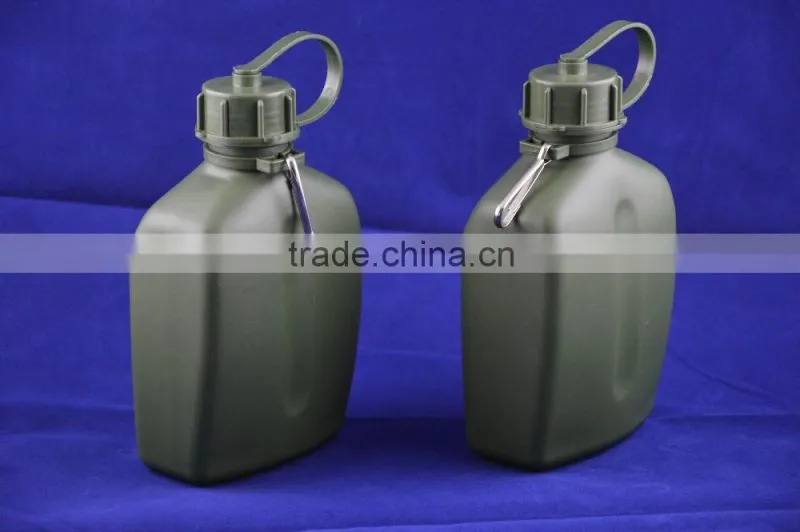 PE army water bottle with water bottle backpack , plastic army water bottle