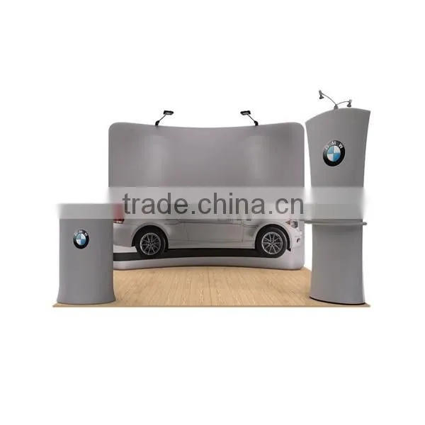 3*3 backdrop fashionable Aluminium tube and tension cloth display