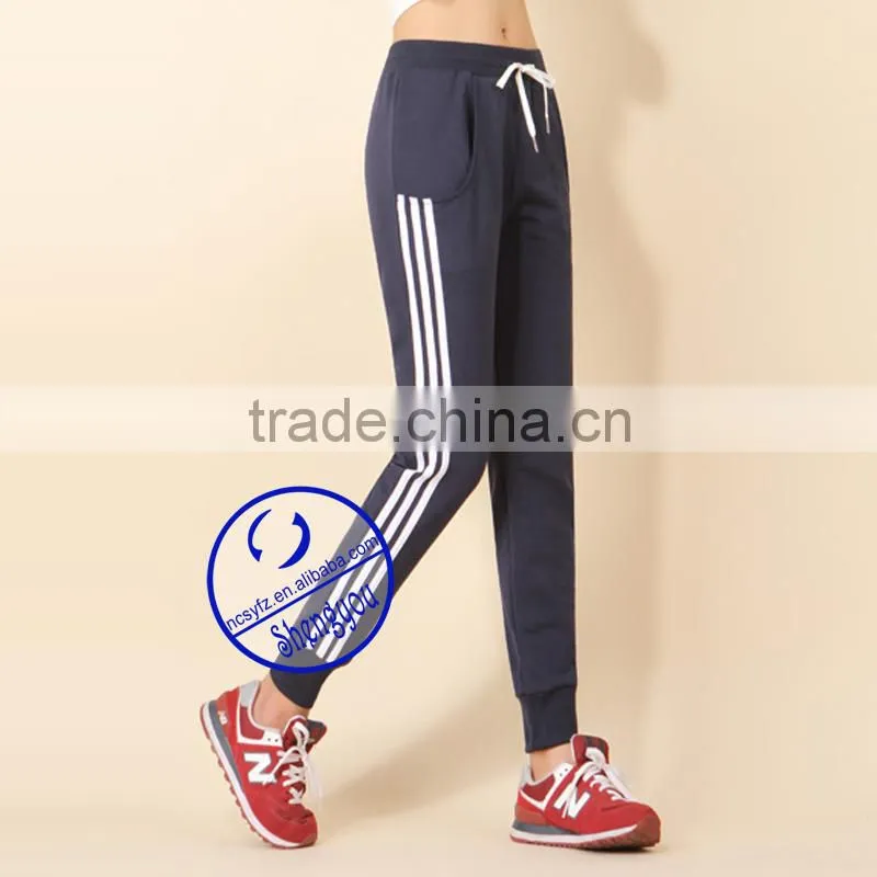 Custom wholesale high quality slim jogger pants for women