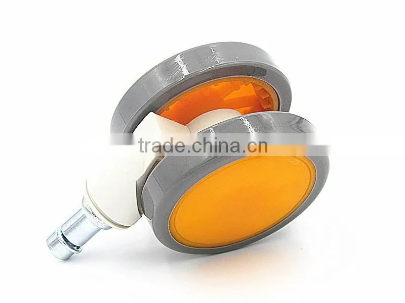 china popular fashion 2.5 inches rotating TPR twin appliance caster wheels