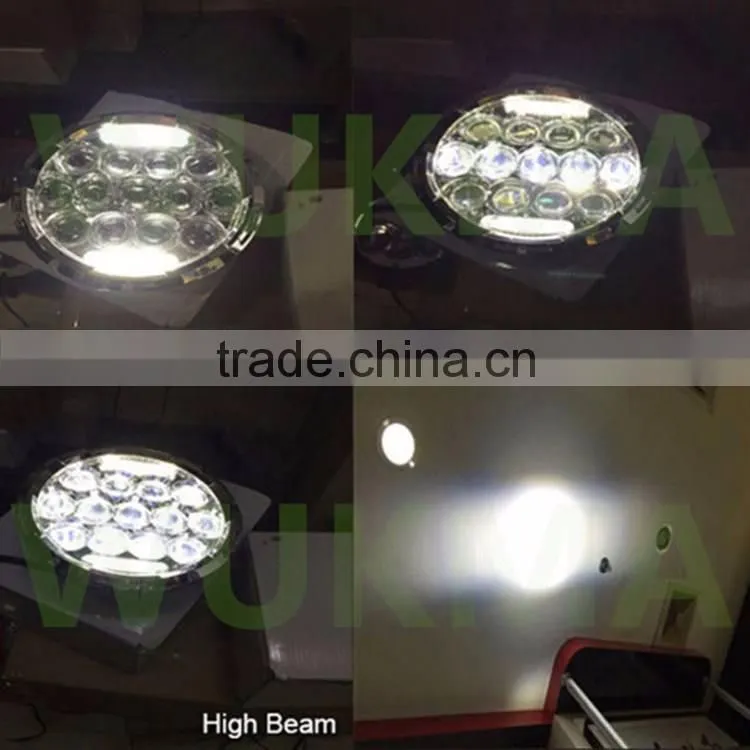 Wholesale 75W 7 Inch Round Headlight 12v 24v & DRL forJee-p Wrangler JK/TJ/LJ 07-15 Harley and Hummer