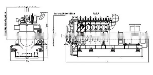 china weichai CW200 marine generator set for sale 320-1500kw