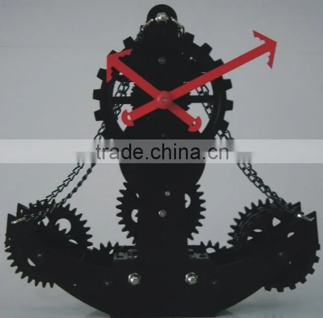 decorative moving-gear wall mounted clock