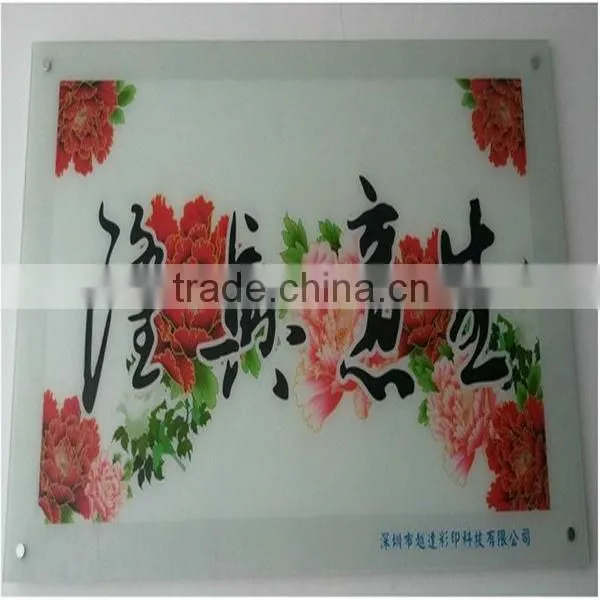digital flatbed glass printing machine with high resolution