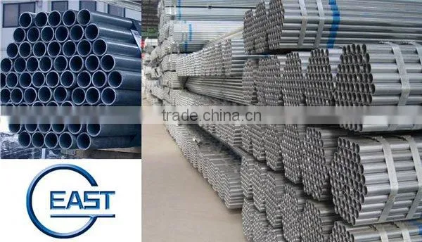 BS1387/ASTM A53/EN39 hot dipped galvanized scaffolding steel pipe