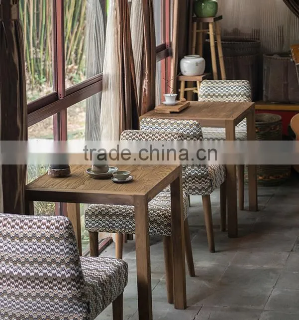 Solid wood square dining table HLM-6012