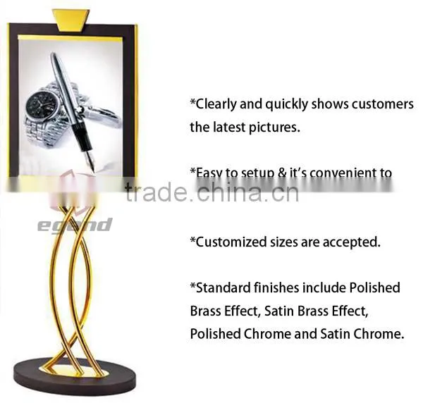 Top selling metal display racks stand Menu Display Stand