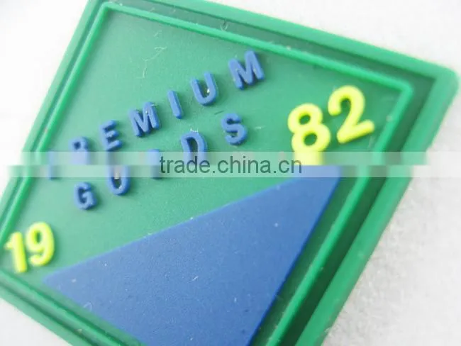 embossed pvc patch