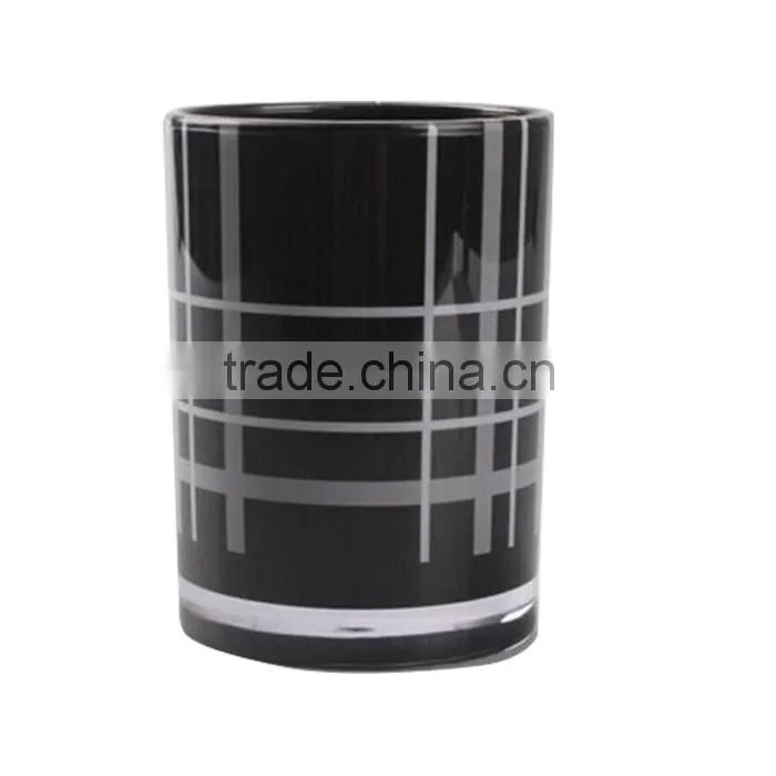 British style bath accessory set plastic double wall tumbler