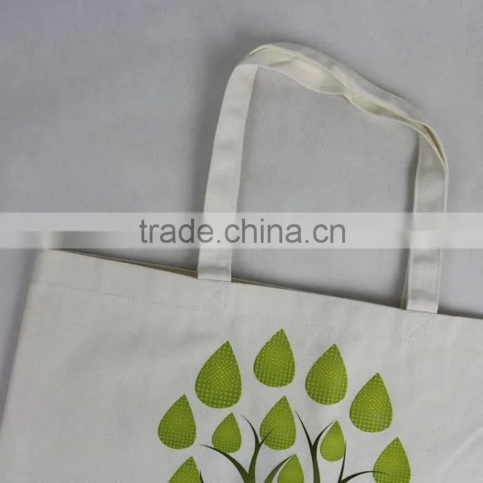 Custom Printed Eco Canvas Material Shopping Bags