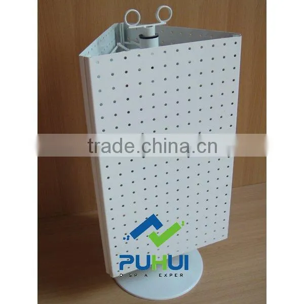 counter top metal spinning display rack with universal usage