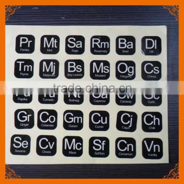 easy peel off alphabet letter sticker