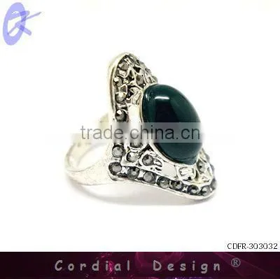 hot sale wholesale vintage style one big gem ring