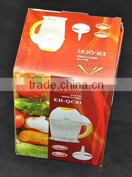 Hot Sale and Best Selling Stainless Steel and Plastic Electric Mini Chopper Meat Grinder