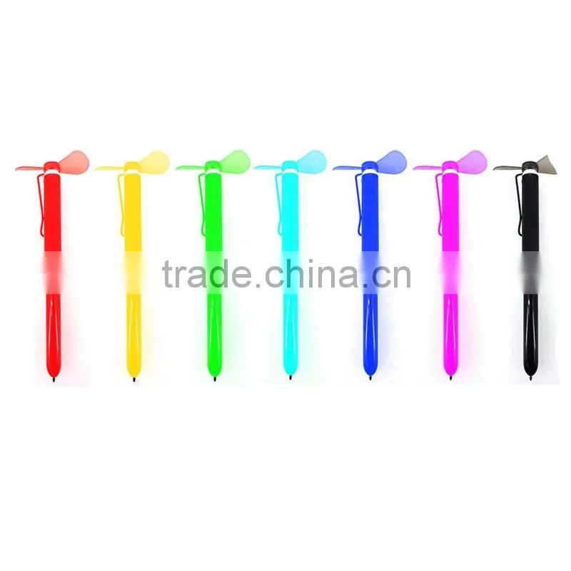 gift ballpoint pen with mini fan Promotional Ball Point Fan Pen