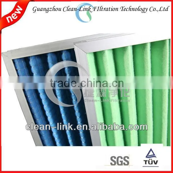 High Quality aluminum frame Synthetic Fiber Panel Air Filters
