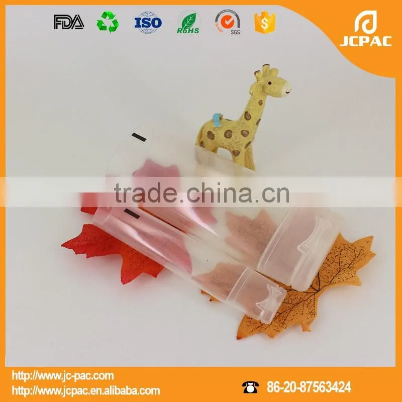 25ml Transparent Oval Cosmetic Plastic Tube with Flip Top Cap