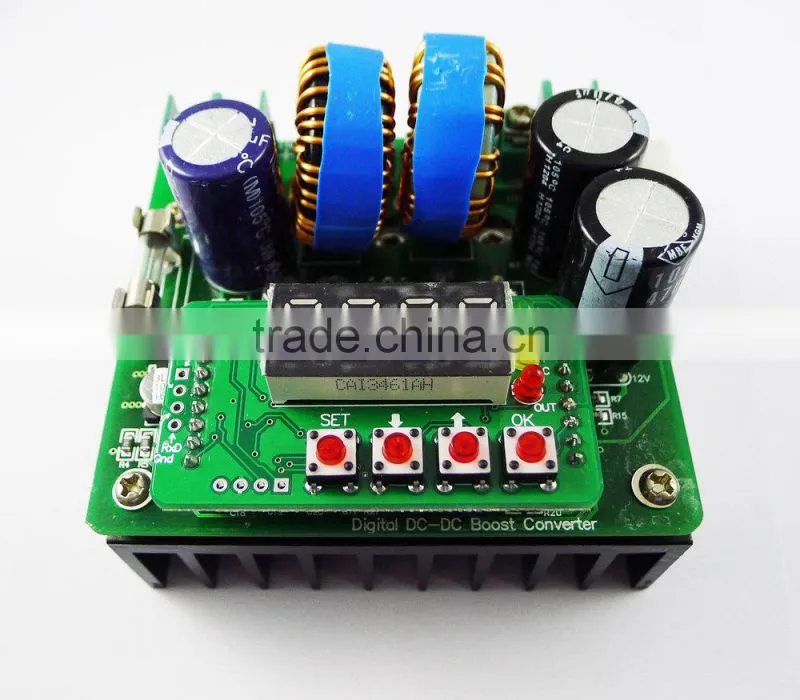 10-32V to 12-46V 8A MAX Step Up Charger Power Module 150W DC-DC Boost Converter