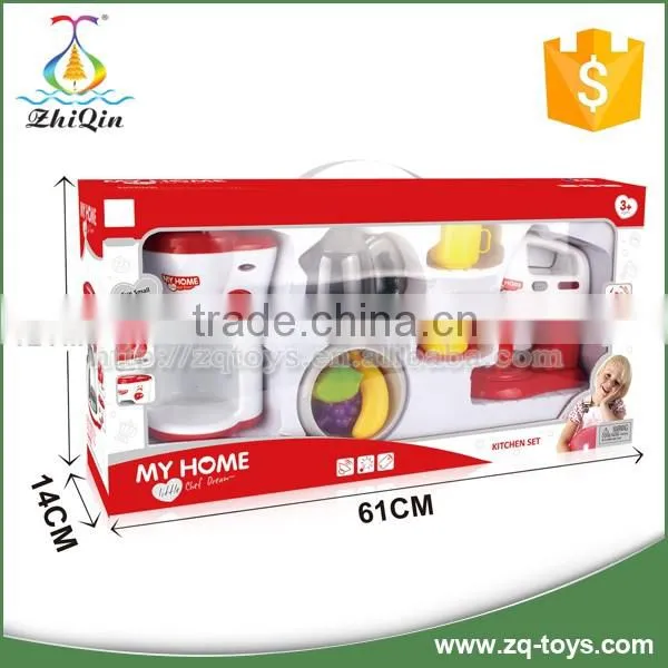 2016 New design kids toys kitchen play set with light and sounds