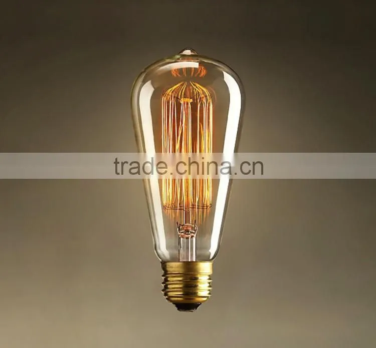 High Tranmittance Edison Bulb ST64 E27 Vintage Edision Light Bulb 40W