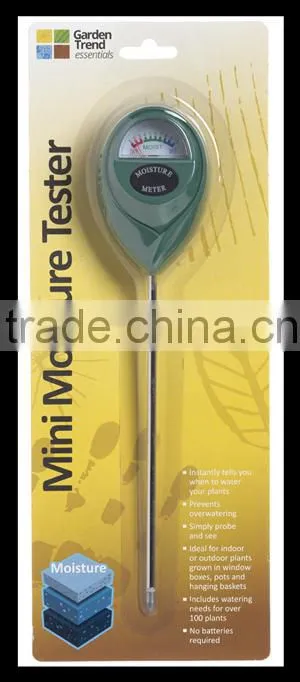 3-WAY SOIL METER (Moisture pH Light) Indoor Outdoor Monitor