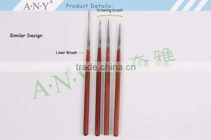 ANY Nail Art Beauty Care Nail Art Detail Painting Rosewood Nail Painting Striping Brush