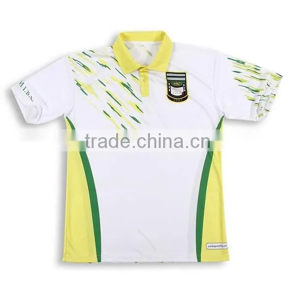free shipping Poloshirts dri fit white and blue color combination polo shirts