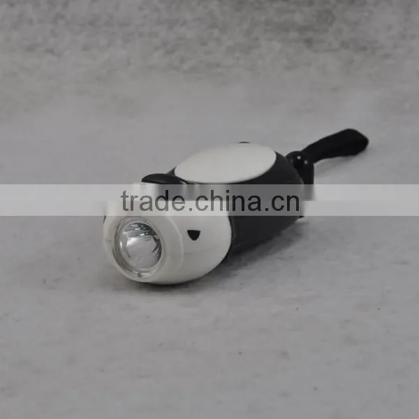 Cartoon Hand Crank Dynamo Flashlight