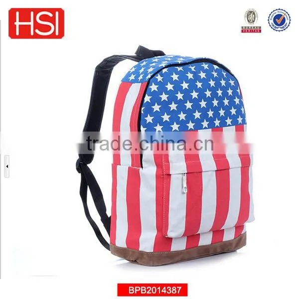 wholesale hot new products american flag school bag