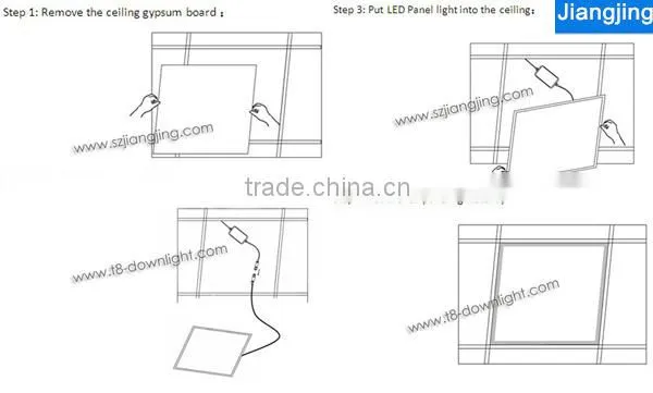 40w 2700-6500K CCT 3000LM dimmable white led downlight square