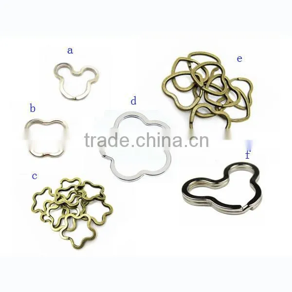 star shape split key rings