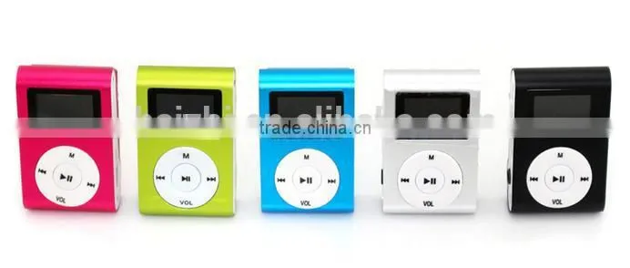 hot 2gb 4gb clip mp3 player with FM radio LCD display screen
