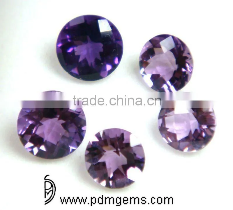 Amethyst Semi Precious Gemstone Round Cut Gemstone For Jewelry From Manufacturer/Wholesaler