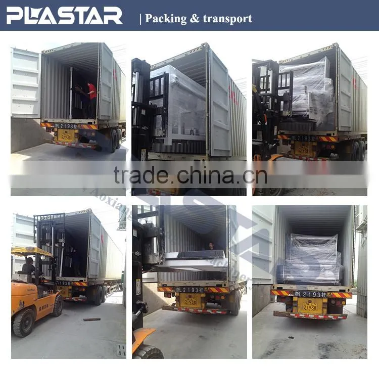 Full Automatic plastic t-shirt Bag making Machine with double lines