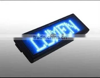 CE&RoHS approved LED Badges 48x12 pixel rechargeable led name tag