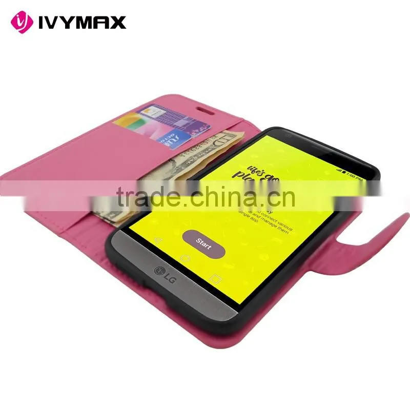 New arrival PU mobile phone cover case for LG G5