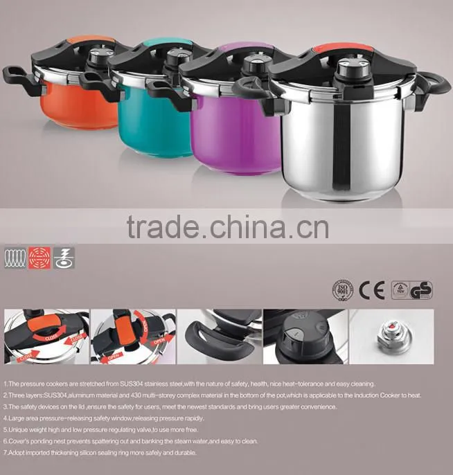 french camping stainless steel pressure cooker