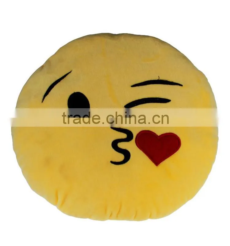 2015 Hot sale pp cotton whatsapp emoji pillow cute Smiley Emoticon Cushion plush toy emoji pillow