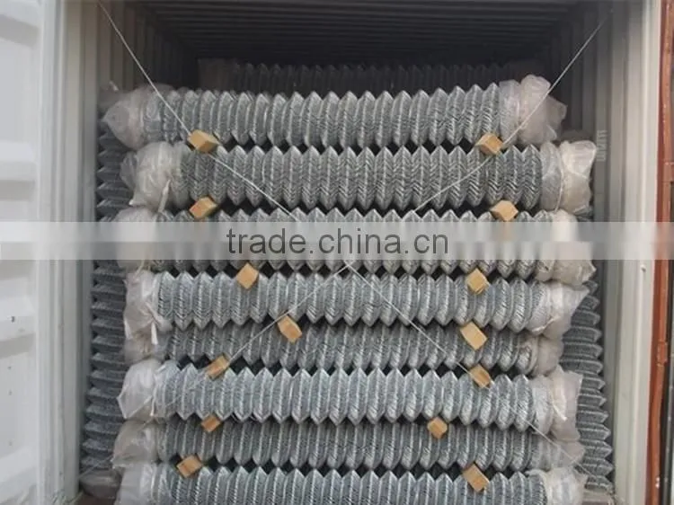anping galvanized used chain link fence, diamond fence for sale price from china factory